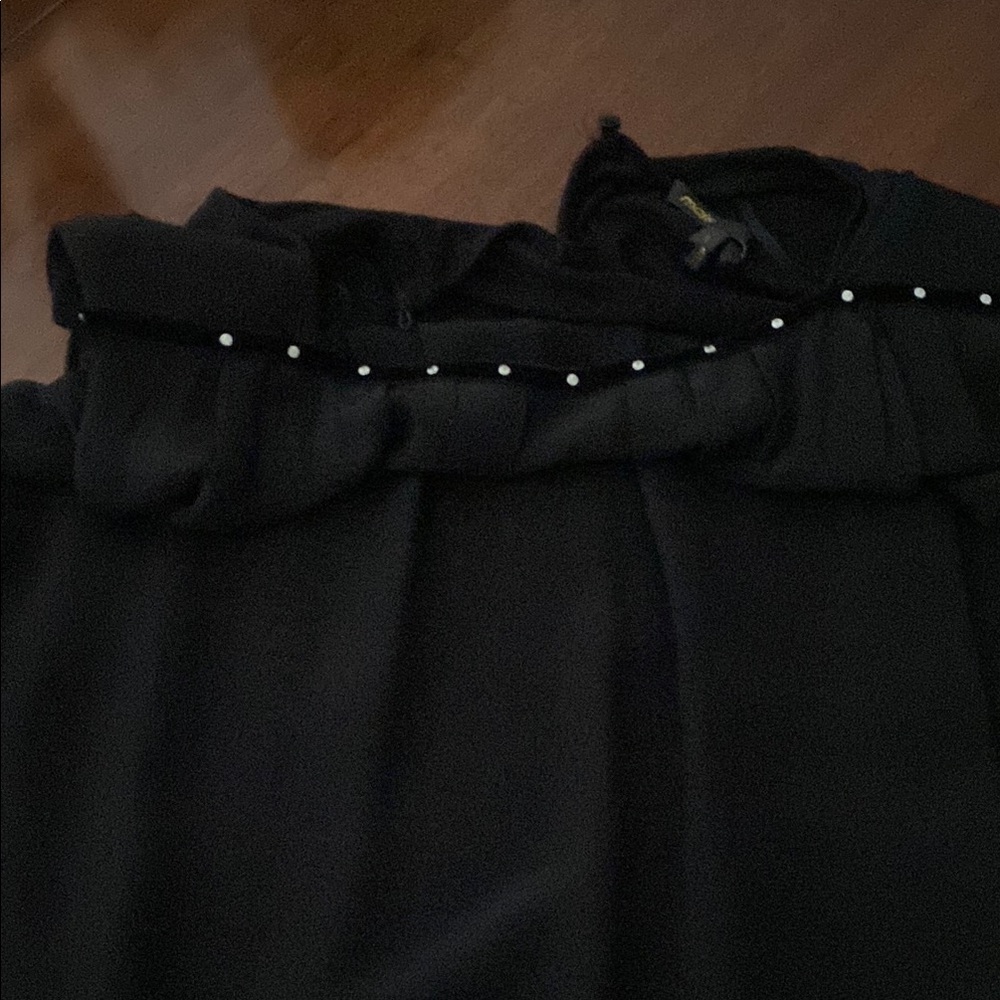 Maje black  Top with studded Accents